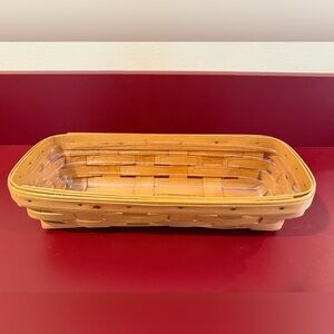 Longaberger ‘99 Oblong Rectangle 11” L Bread/cracker Basket